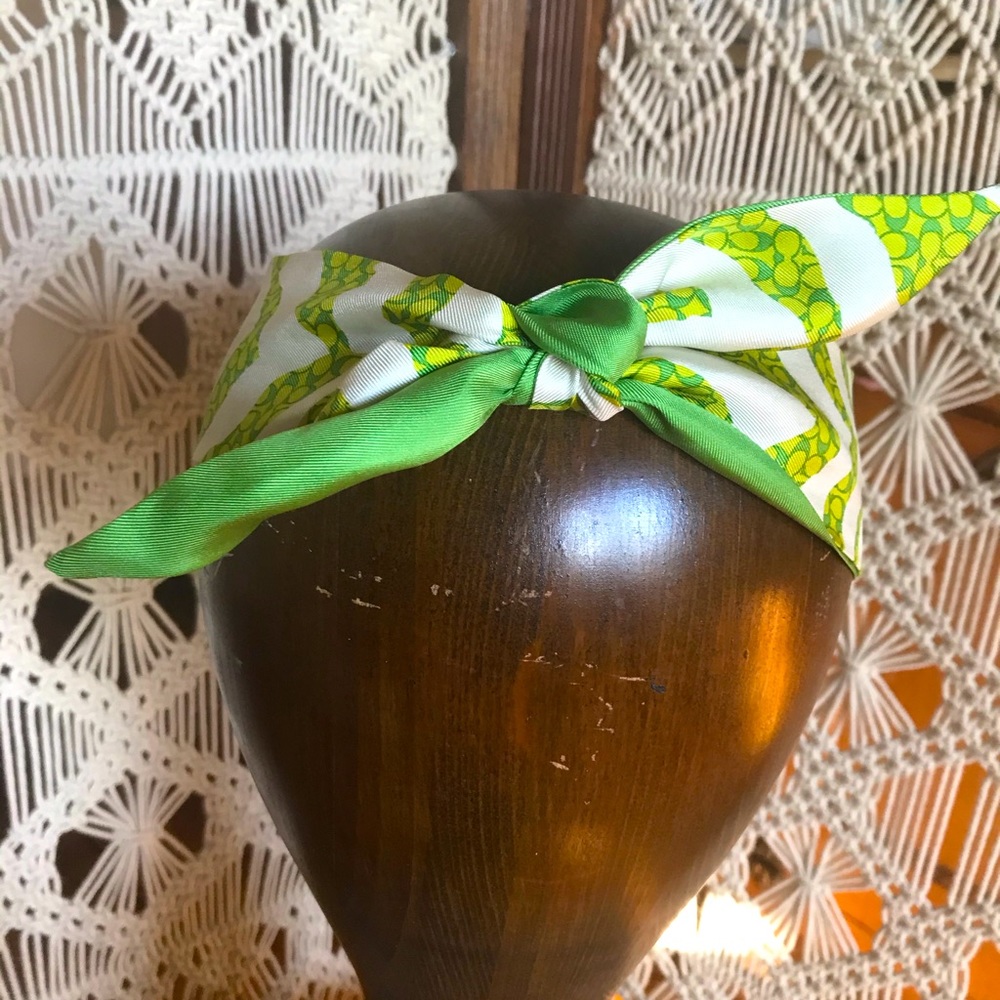 Coach Double-Side Head Wrap / Scarf